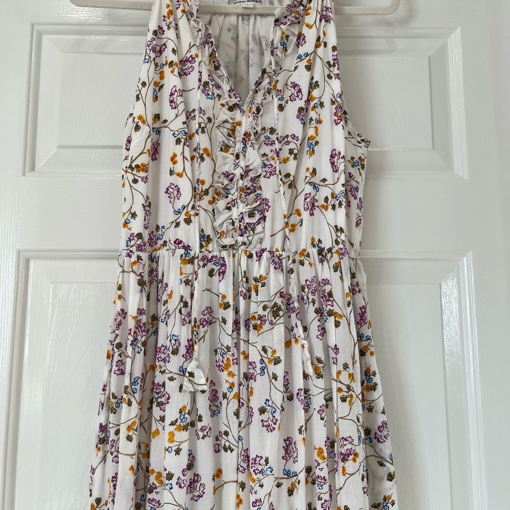 Roller Rabbit Floral Odelle Dress, Ivory, S